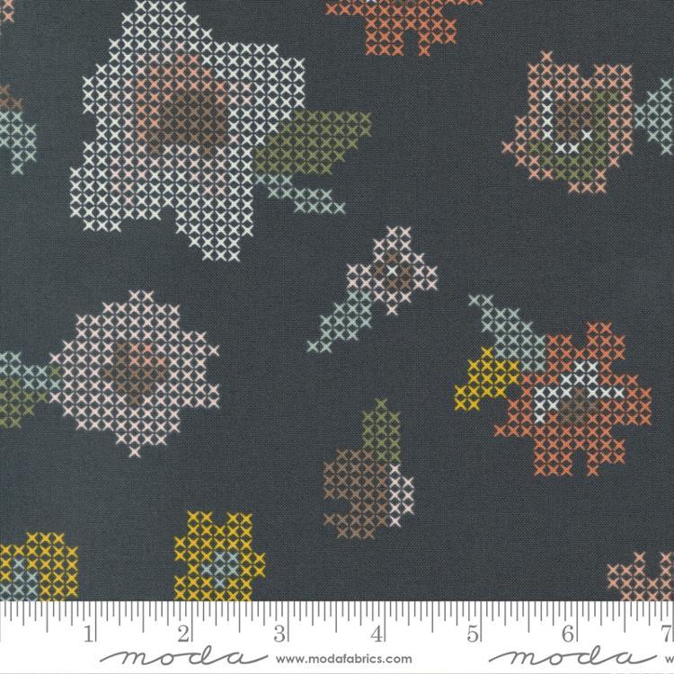 Dawn On The Prairie: Cross Stitch in Charcoal